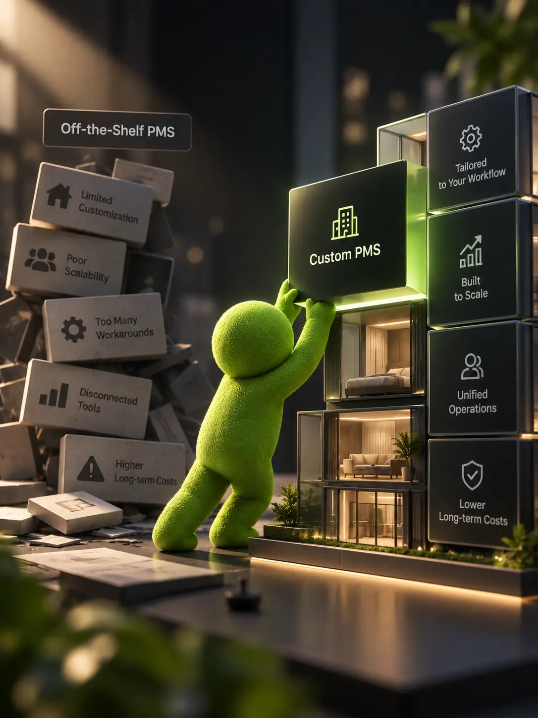 Custom PMS: Why Off-the-Shelf Property Management Fails at Scale
